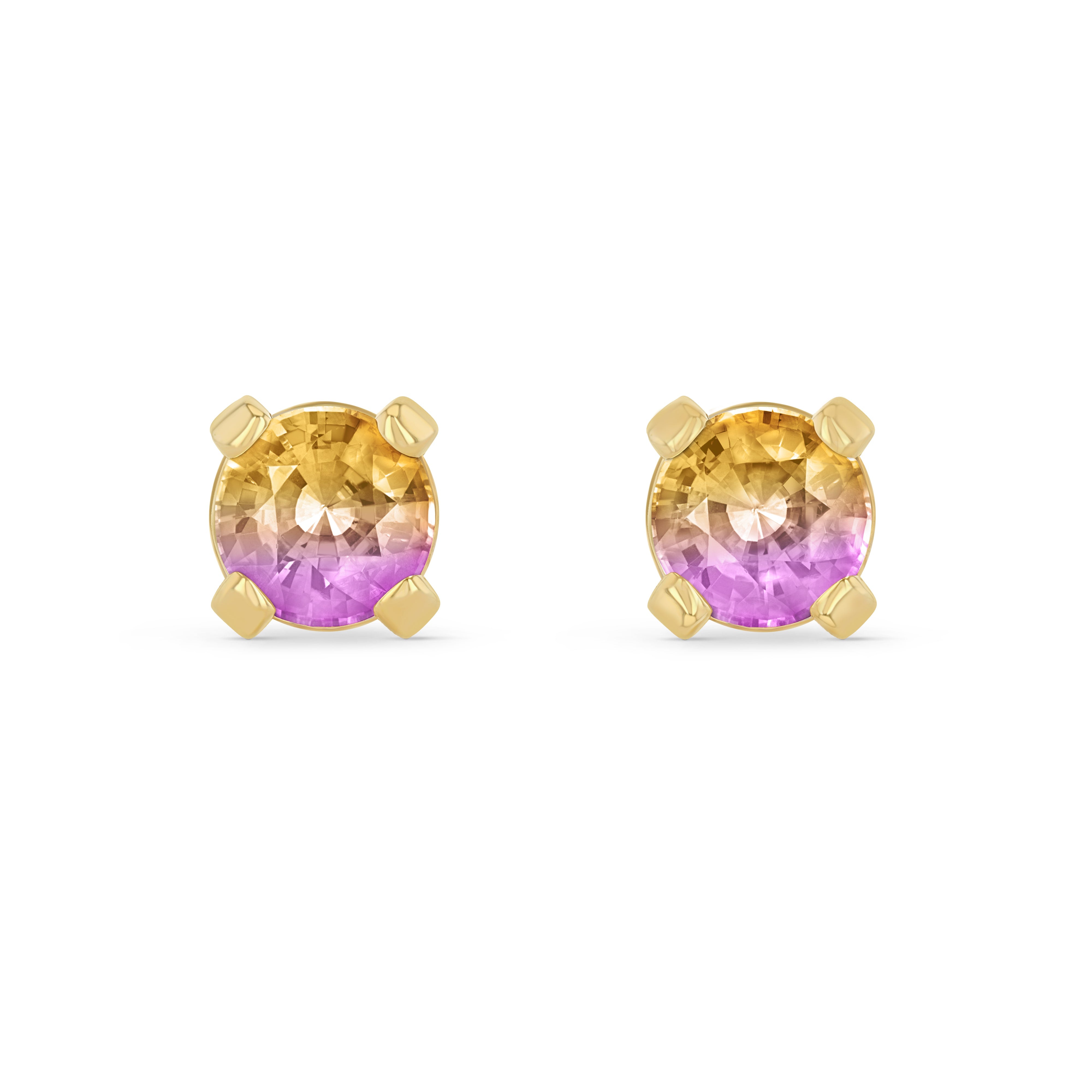 Ametrine Round Elemental Earrings – Eloise Minn Jewelry